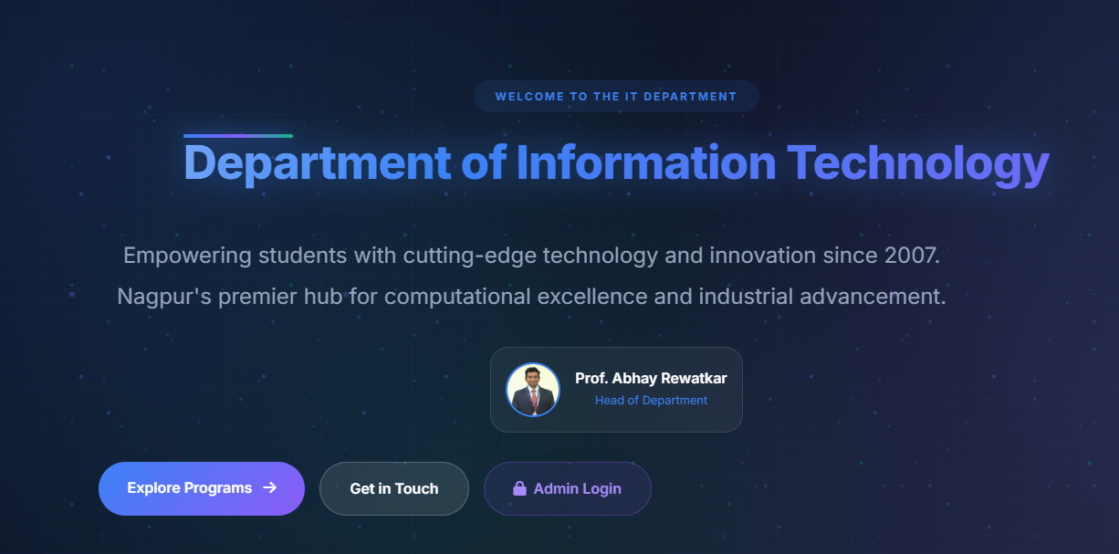 TGPCET IT Department